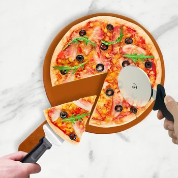 2 Adet Paslanmaz Çelik Kek Kürek Seti Ekmek pizza bıçağı Tatlı Pasta Fondan Bölücü Kesici Spatula Sunucu Pişirme Aracı Düğün İçin