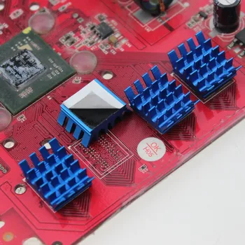 20 Adet Mavi Mini X8 Alüminyum Soğutucu İletken Bant İle Soğutma ısı yutucular Soğutucu IC VGA RAM DDR X360 GDT-X8 14mm