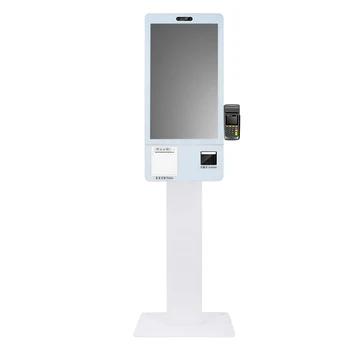24 inç hepsi bir arada ödeme kiosk ödeme makinesi self servis sipariş terminali kiosk dokunmatik ekran