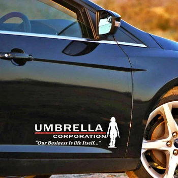 29cm * 10cm 2 X Umbrella Corporation Kontrollü Yan Kapı Sticker Yansıtıcı Araba Sticker & Çıkartması Komik Aksesuarları Ford Focus için