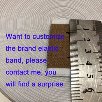 3/6/10/45 metre jakarlı elastik bant dokuma yüksek kalite özelleştirilmiş İngilizce marka Mektup işareti