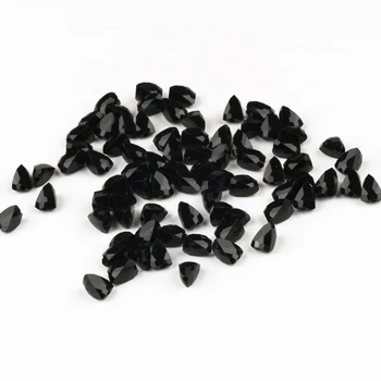 4 6 8mm Üçgen Faceted Siyah Cam kristal boncuklar Spacer dağınık boncuklar Takı Yapımı için Aksesuarları Kolye Bilezik DIY