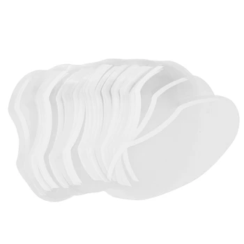 50 Adet / takım Kuaför Saç Spreyi Maskeleri Kesme Boyama Yüz Koruma Berber Malzemeleri Tek Kullanımlık Şeffaf Plastik Yüz Kalkanı