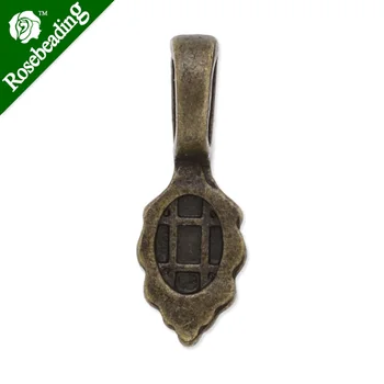 6.5x18. 5mm Yüksek Kalite antik bronz kaplama kalp şekli tutkal Kefaletler Charm / Kolye, şekil bırakın, satılan 50 adet / lot-C3784