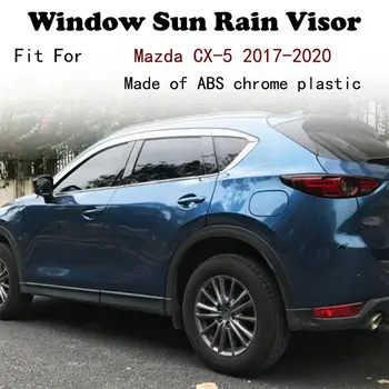 ABS Krom plastik Pencere Siperliği Havalandırma Tonları Güneş Yağmur Koruma araba aksesuarları Mazda CX-5 2017-2020