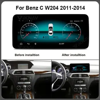 Android araba GPS navigasyon radyo Benz C W204 2011 2012 2013 2014 otomatik video multimedya oynatıcı 2 din stereo FM