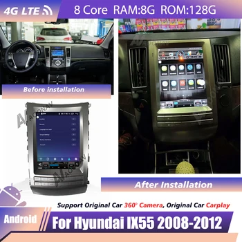 Araba radyo 2 din Hyundai IX55 Veracruz 2008 2009-2012 Kaydedici Otomatik Bant Navigasyon Başkanı Ünitesi Alıcısı Android Sistemi