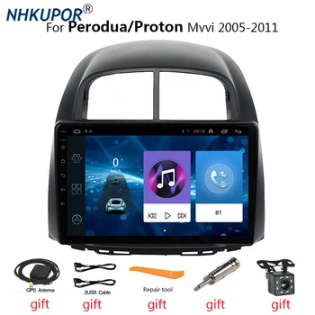 Araba Radyo Android Otomatik Multimedya Oynatıcı İçin Perodua / Proton Myvı 2005-2011 Carplay 2din GPS Navigasyon Autoradio Bluetooth Ses