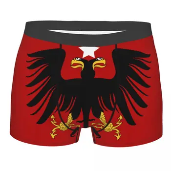 Boxershorts Erkekler Rahat Külot Seti Arnavutluk Bayrağı İç Çamaşırı Erkek Boxer