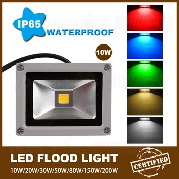 En iyi fiyat 4 ADET led ışıklandırmalı su geçirmez IP65 900LM AC85-265V sıcak beyaz RGB 10 w led sel ışık açık ışık