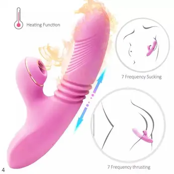 Enayi vibratör G Spot yapay Penis kadınlar için sıcaklık ısıtma seks oyuncakları Çift Klitoris Clitories Sihirli Değnek Yetişkin oyuncak