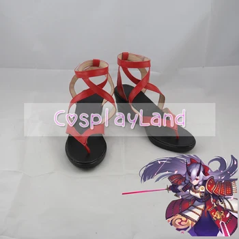 FGO Kader Büyük Sipariş Tomoe Gozen Cosplay ayakkabı Sandalet Yetişkin Kadın Ayakkabı Kostüm Aksesuarları Custom Made Cadılar Bayramı Ayakkabı