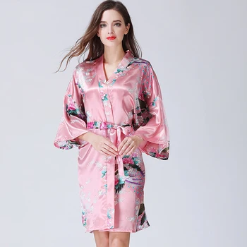 Kadın Pijama Sonbahar Ve Kış Orta kollu Simülasyon İpek Takım Elbise İlkbahar Yaz İç Çamaşırı Gecelik Kadın Seksi Ev Hizmeti