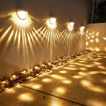 LED güneş ışığı açık duvar Lambaları Enerji Bahçe Lambaları Su Geçirmez Güneş Lambası Noel Dekorasyon Festoon led ışık.