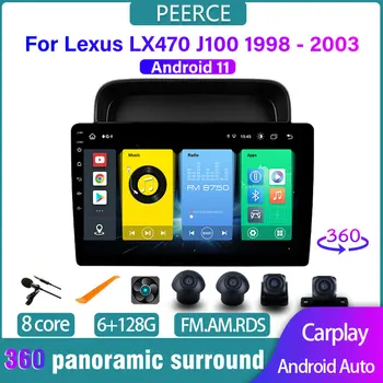 Lexus Için PEERCE 3 Dsystem LX470 J100 1998-2003 Radyo Multimedya Video Oynatıcı Navigasyon GPSwirelesCarplay AndroidAuto HIÇBIR 2 DİN