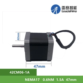 NEMA17 Leadshine 42CM06-1A 0.6 Nm 1.5 A 2 fazlı step motor şaftı Çapı 5mm
