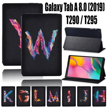 Samsung Galaxy Tab için Bir T290/T295 (2019) 8.0 İnç PU Deri Tablet Flip standı kılıfı Koruyucu Kabuk Kapak + Ücretsiz Stylus