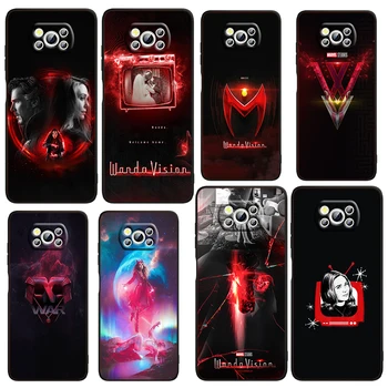 Sanat Marvel Scarlet Cadı xiaomi için telefon kılıfı Sivil mi Poco X4 X3 NFC F4 F3 GT M4 M3 M2 X2 F2 Pro C3 4G 5G Siyah TPU Fundas