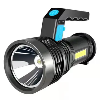 Süper Parlak Taşınabilir COB LED el feneri USB şarj Edilebilir Projektör Açık kamp feneri Projektör Spot Torch