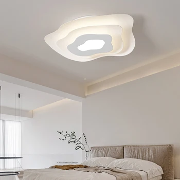 Tavan yatak odası ışık Basit Modern LED yaratıcı İskandinav tasarım Beyaz Petal lamba çocuk odası iç mekan aydınlatması fikstür