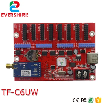 TF-C6UW(TF-WF-C) WIFI + USB İletişim LED Ekran Kontrol Kartı Desteği USB Güncelleme Programı ve Tek / Çift / Tam Renkli Modül