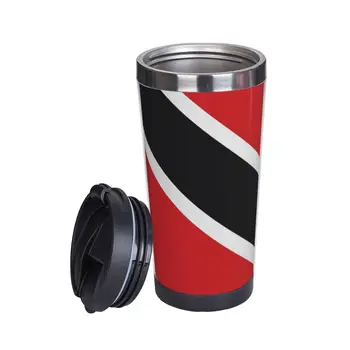 Trinidad Ve Tobago Bayrağı Çift Yalıtımlı Su Bardağı Grafik Termos flask Kupa Komik Yenilik Yalıtım çok fonksiyonlu bardak