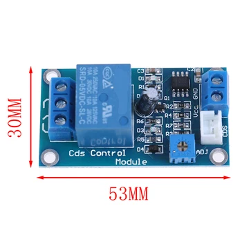 Yeni sıcak DC 5/12v ışık kontrol anahtarı fotodirenç röle modülü algılama sensörü