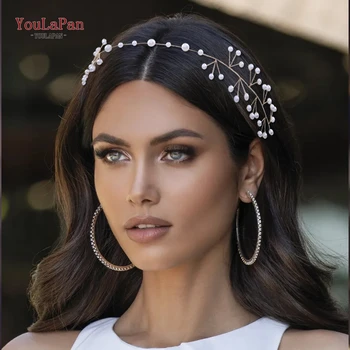 YouLaPan HP39 Gelin saç aksesuarları Düğün Kafa Gelin Headpieces Düğün Gelin Saç Bandı Gelin Tiara Vines Vintage