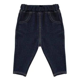 Çocuk Erkek Jean pantolon Pamuk Gevşek Bebek Yürüyor Çocuk Kot Rahat Yüksek Bel Kot Pantolon Bebek Erkek Gevşek Pantolon Elbise 0-5Y