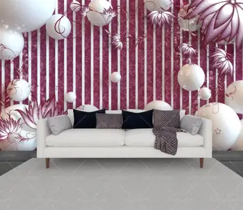 Özel 3D fotoğraf duvar kağıdı duvar resimleri Basit çiçek askılığı topu duvar kağıtları ev dekor Oturma odası yatak odası ev geliştirme